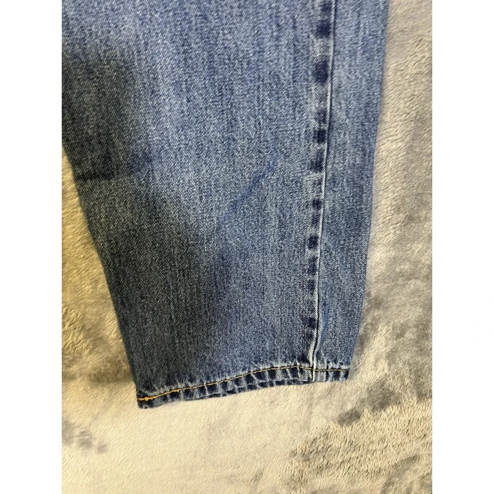 Levis 505 Regular Fit Mens Jeans 38x29 Medium Wash Blue Straight Leg Denim